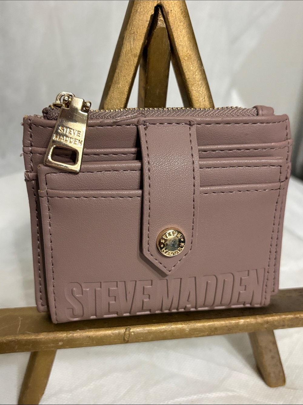 Steve Madden Mauve Card Case Wallet